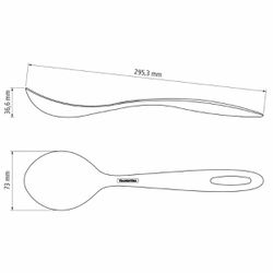 Colher Para Servir em Nylon Preto Ability (25156/100) - Tramontina