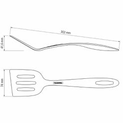 Espátula em Nylon Preto Ability (25155/100) - Tramontina