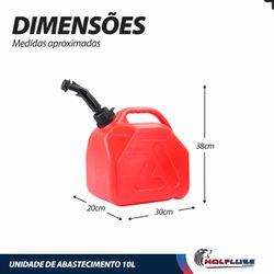 Unidade de Abastecimento Manual Para Transferência de Combustível 10L (2079W) - Lupus