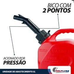 Unidade de Abastecimento Manual Para Combustível 5L Com Luva de Latex - Lupus