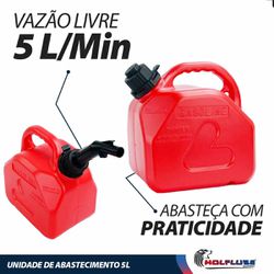 Unidade de Abastecimento Manual Para Combustível 5L Com Luva de Latex - Lupus