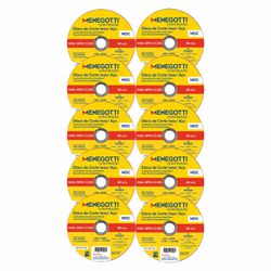 Disco de Corte Inox / Aço 115mm Com 10 Unidades MDC (63030119) - Menegotti