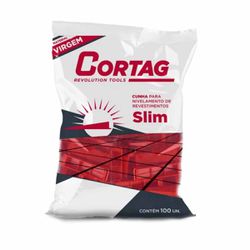Cunha Para Nivelamento 100 Unidades Com Balde Flexível Para Construção 26L - Cortag