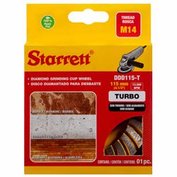 Disco Diamantado Para Desbaste Turbo 115mm x M14 (DDD115-T ) - Starrett