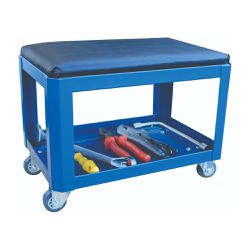 Banco Móvel Para Mecânico Sem Gaveta 40x30x29cm Azul - FERCAR