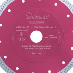 Disco Diamantado Durokort 200mm - Cortag