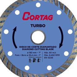 Disco Diamantado Turbo 180mm - Cortag