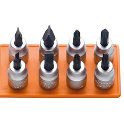 Jogo de Soquetes Fenda e Phillips 3/8