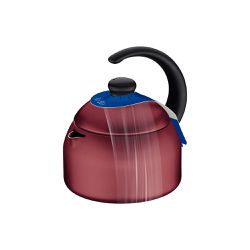 Chaleira Paris em Alumínio Antiaderente Vermelho 1,9L - Tramontina 