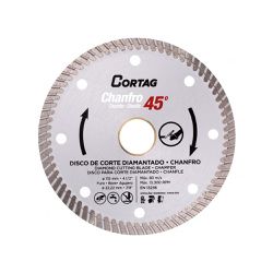 Disco Diamantado Chanfro 45º 115x22,2mm 61907 - Cortag