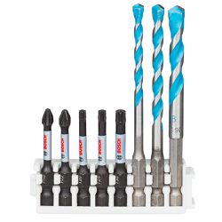 Kit de Pontas e Brocas Bosch Impact Control com 8 peças