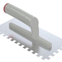 Desempenadeira em Aço Dentada 10x10mm com Cabo Aberto - Cortag