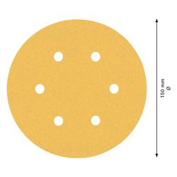 Jogo de Discos de Lixa Bosch EXPERT C470 150mm G60/120/240