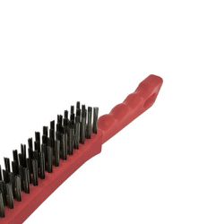 Escova de Aço 4 Fileiras com Espátula e Cabo Plástico - Cortag