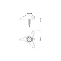 Aspersor Estático Para Engate Rápido Com Base de Apoio (78523/500) - Tramontina