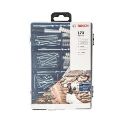 Kit de Fixação com Brocas, Pontas, Parafusos e Pregos 173 uni. Bosch