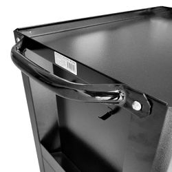 Carrinho Para Ferramentas Fechado Com 3 Gavetas Preto (C06) - Fercar