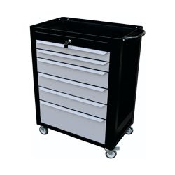 Carrinho Para Ferramentas Fechado Com 6 Gavetas Preto (C08) - Fercar