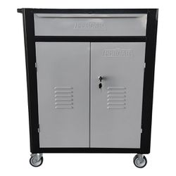 Carrinho Para Ferramentas Fechado Com 1 Gaveta Preto (C07) - Fercar