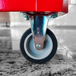 Carrinho Para Ferramentas Fechado Com 3 Gavetas Todo Vermelho (C06) - Fercar