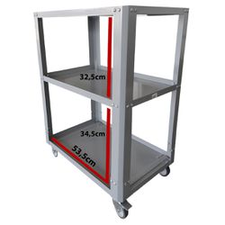 Carrinho Para Ferramentas Desmontável Cinza (CD01) - Fercar