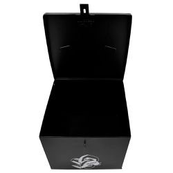 Caixa Baú de Metal Para Serra Mármore e Ferramentas Preta (12) - Fercar