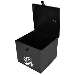 Caixa Baú de Metal Para Serra Mármore e Ferramentas Preta (12) - Fercar