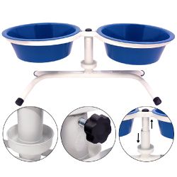 Comedouro Pet Duplo Tigela Plástica 900ml - FERCAR