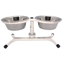 Comedouro Pet Duplo Tigela Inox 900ml - FERCAR