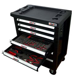 Carrinho de Ferramentas Completo Com 7 Gavetas e 191 Peças (ZT001001) - Zenite