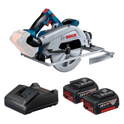 Serra Circular 18v Brushless Sem Fio Com Carregador e 2 Baterias (GKS 18V-68 GC) - Bosch 