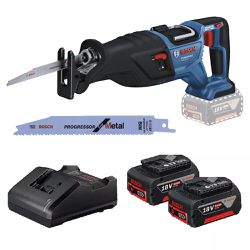 Serra Sabre 18V Brushless Sem Fio Com Carregador e 2 Baterias (GSA 185-Li) - Bosch