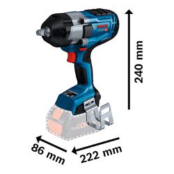 Chave de Impacto a bateria Bosch GDS 18V-1000 BITURBO BRUSHLESS 18V, SB