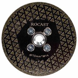 Disco Diamantado Para Corte e Desbaste M14 x 115mm (793,0001) - Rocast