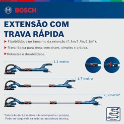 Lixadeira de parede GTR 550 Bosch, 550W em maleta