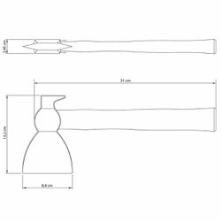 Machadinha de Unha Com Cabo 450g (40560/001) - Tramontina