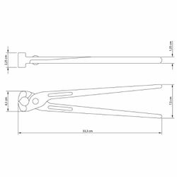 Torquês Armador Com Pintura Eletrostática Azul 13'' (41052/113) - Tramontin