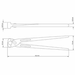 Torquês Armador Com Pintura Eletrostática Azul 12'' (41052/112) - Tramontina
