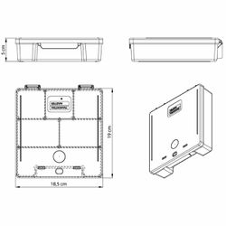 Organizador Plástico Com Tampa e Divisórias 7.1/2'' Rosa (43804/501) - Tramontina