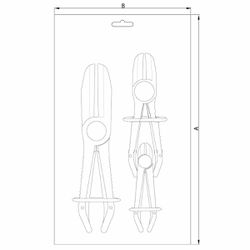 Jogo de Alicates Para Restrição de Fluxo Com 3 Peças (44047/501) - Tramontina Pro