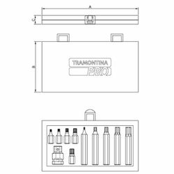 Jogo de Ponteiras Intercambiáveis Multidentada 11 Peças (46000/404) - Tramontina Pro