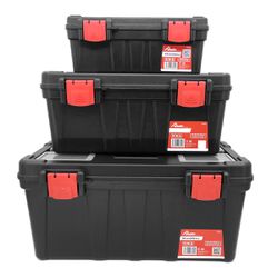 Kit 3 Caixa Plástica Maleta de Ferramentas 13'' 17'' 20'' - Onsite