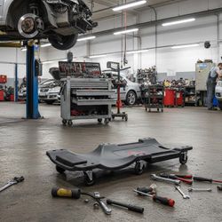 Carrinho Esteira Para Mecânico Com 6 Rodas e Encosto (026203) – Onsite