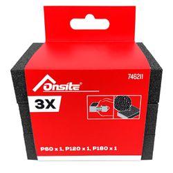 Jogo de Esponjas Abrasivas Com 3 Peças (746211) - Onsite