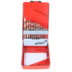 Jogo Brocas Haste Cilíndrica HSS DIN338N 13 peças 1/16pol a 1/4pol 5,0158 ROCAST