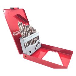 Jogo Brocas Haste Cilíndrica HSS DIN338N 13 peças 1,5 a 6,5mm 5,0159 ROCAST