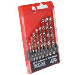 Jogo de Brocas Vídia 8 Peças 3 - 10mm (16,0021) - Rocast