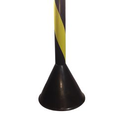 Pedestal Zebrado com Altura de 90cm e Diâmetro Base 23cm PPS 05 PROTEPLUS