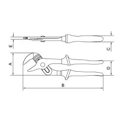 Alicate Bomba D'água Isolado 1000V - 12'' (44039/112) - Tramontina Pro