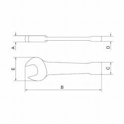 Chave Fixa de Bater 4'' - Tramontina PRO